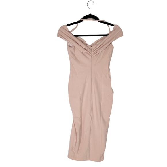 NOOKIE Athena Off Shoulder Halter Midi Dress - Picture 4 of 9